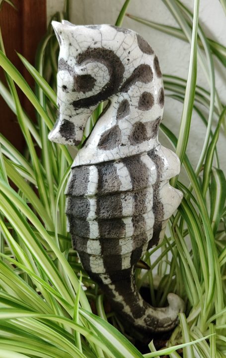 Hippocampe finition Raku